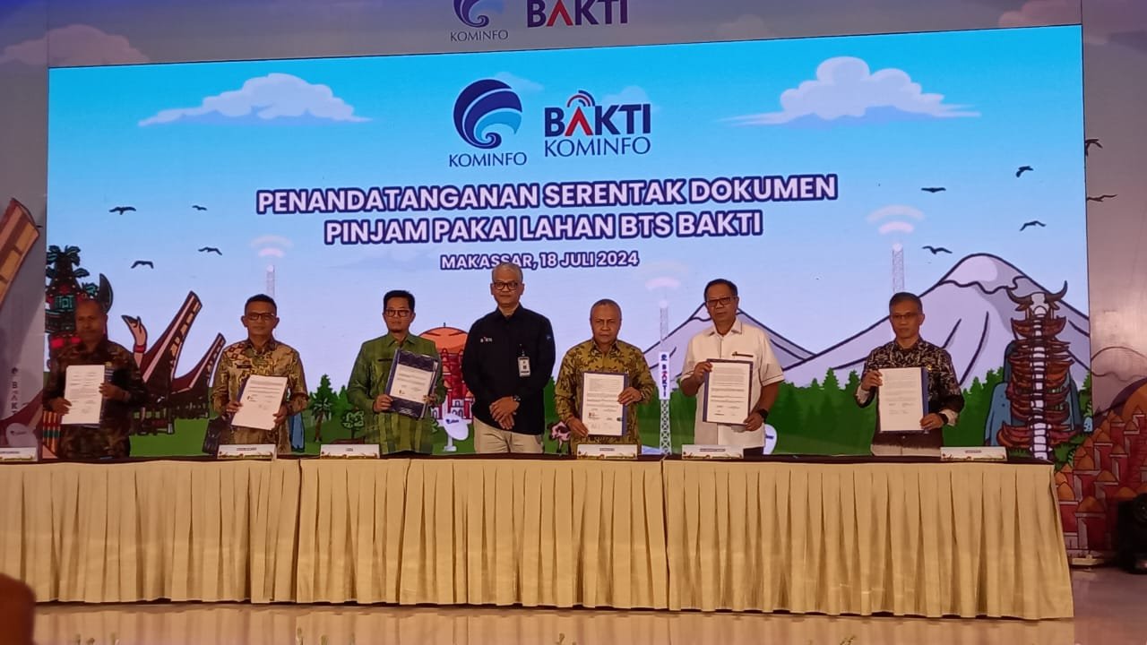 Dokumen PPL BTS 4G di Tanda Tangani, Pemkab Halbar Komitmen Dorong Akselarasi Transformasi Digital///